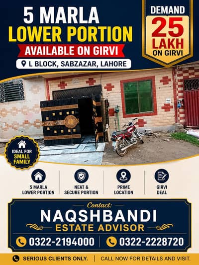 Lower Portion available for mortgage