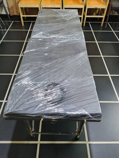 Stainless Steel Foldable Bed Hijama Couch Spa Saloon Table Hijama Bed