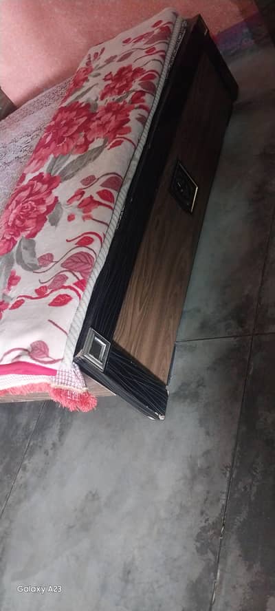 BBed, beside table ,Wardrobe, Dressing table,  glass cabinet.