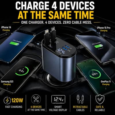 4 in 1 Car Charger