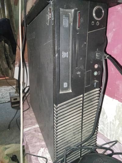 gaming pc with RGB controller and keyboard mouse