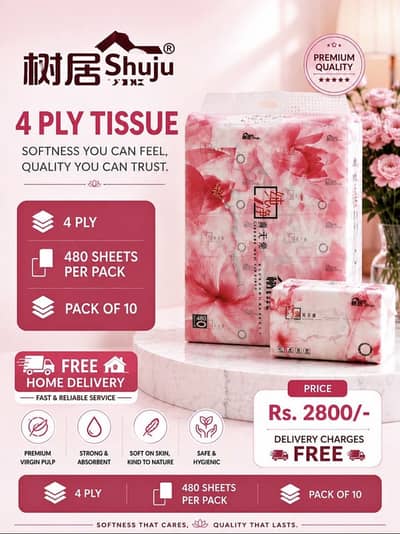Shuju Soft Silky 4-ply Tissu