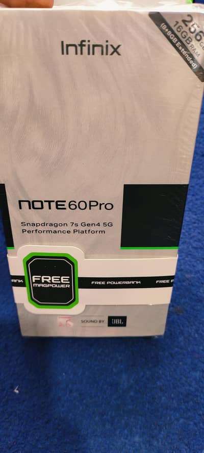 Infnix Not 60 pro box pack