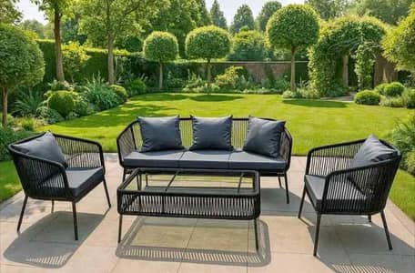CAFE'S RESTAURANT OUTDOOR RATTAN ROPE FURNITURE AVAILABLE FOR SALE