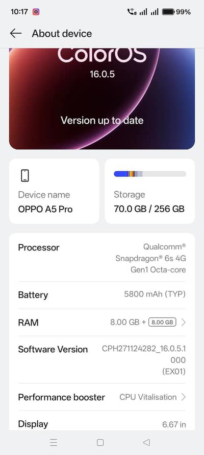 OPPO A5 PRO 8GB 256GB