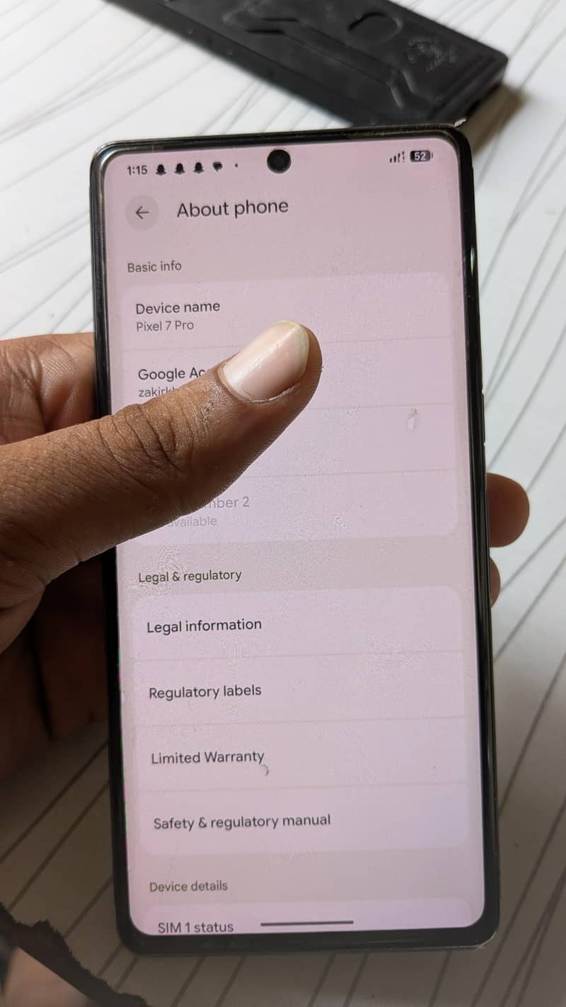Google Pixel 7 Pro 4