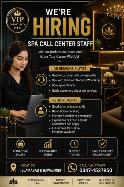 call Centre Job Only Female islamabad Rawalpindi