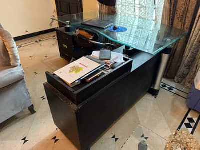 Large Glass Office Table