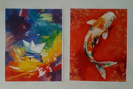 Oil portraits, sketches, calligraphy (Karachi)
