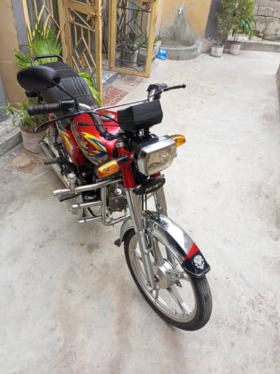 Safari cd70 self start alloy rim