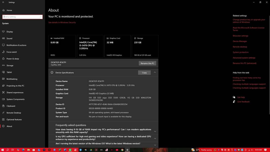 Dell Optiplex i5 3rd generation Complete Setup 11