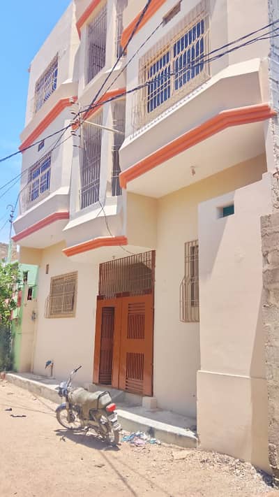CORNER WEST OPEN 120 SQ YARDS G+2 HOUSE FOR SALE AT ORANGI TOWN SECTOR 11-1/2