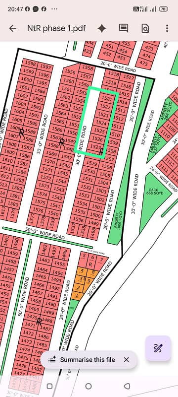 WEST OPEN 30 FEET ROAD FACING 120 SQ YARDS PLOT FOR SALE AT OVERSEAS BLOCK