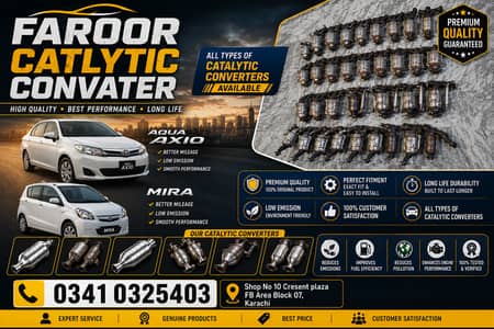 Toyota Corolla Gli Xli Aqua, Prius, Vitz, Passo Cat Converter& Exhaust