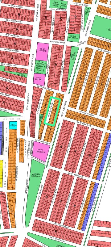 BACK TO 50 FEET ROAD FACING WEST OPEN 80 SQ YARDS PLOT FOR SALE AT GOLD BLOCK NTR-01
