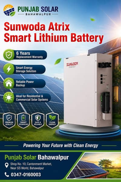 sunvoda Atrix smart lithium battery 5kw