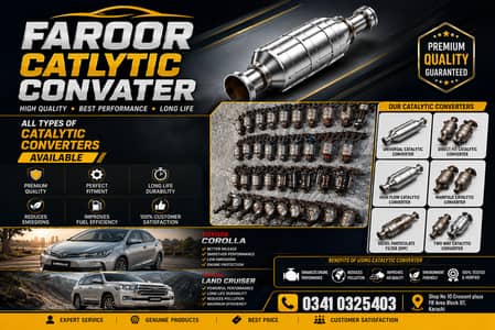 Toyota Corolla, Honda Civic, Aqua, Vitz Catalytic Converter & Silence
