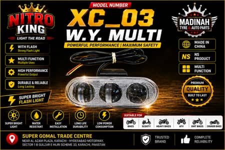 Nitro King XC-03 W. Y Multi LED Flash Light