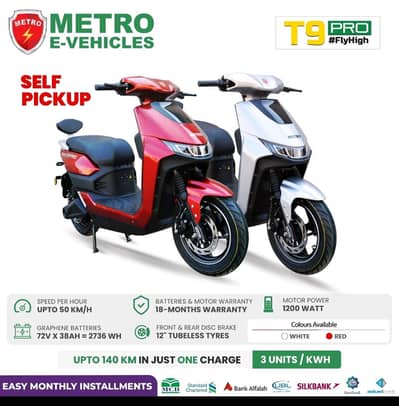 METRO T-9 PRO E BIKE 1200w Power Motet Front Back Both Disk Break Sale