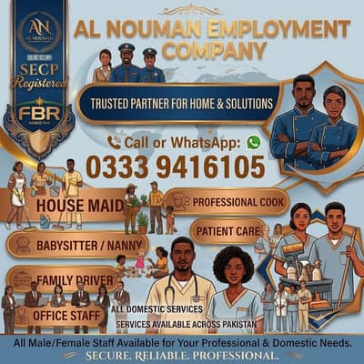 Maid /Cook/ Baby sitter / Patient Care/ Nurse / Kitchen Helper/ Driver