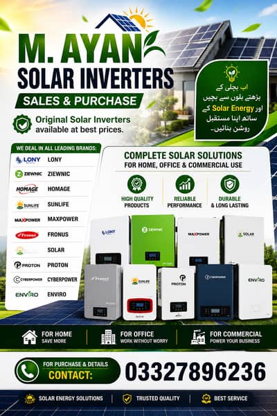 Solar Inverters Available Ziewnic, Fronus Sale & Purchase All Brands