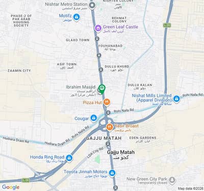 2 Marla Non Corner Commercial Plot For Sale On Ferozpur Road Prime Location Opposite Metro Station