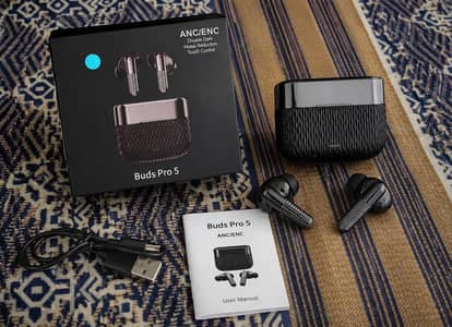 Buds Pro 5 Wireless Bluetooth Earbuds ANC ENC Touch Control Black