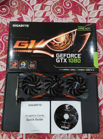 Gigabyte GTX 1080 G1 Gaming OC 8GB | Box + Original Receipt