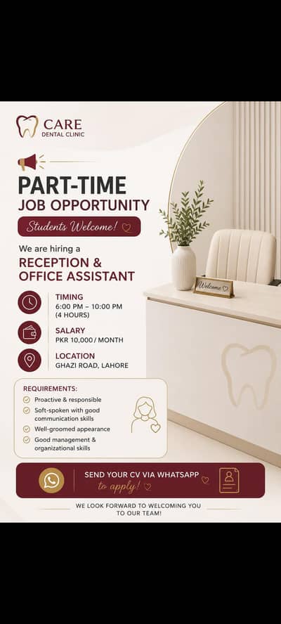 DENTAL ASSISTANT REQUIRED