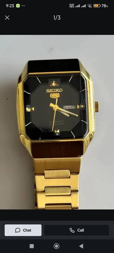 Rare Seiko tank Automatic watch 4207-5080