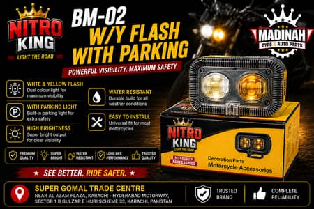 Nitro King V2F W/Y Flash Metal Big Size LED Light