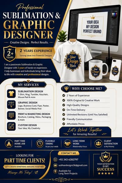 Graphic Designer | Available for Part-Time & Freelance Work