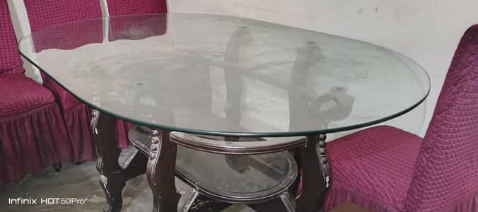 Dinning table with 6 chairs 