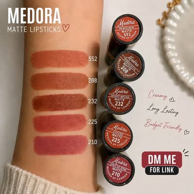 Title: Medora Original Lipstick – Brand New | Rs. 300 Each