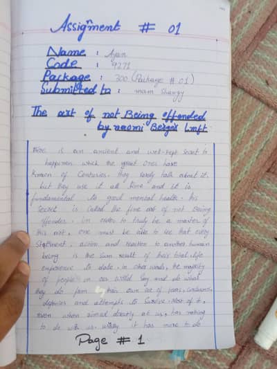 assignment writing