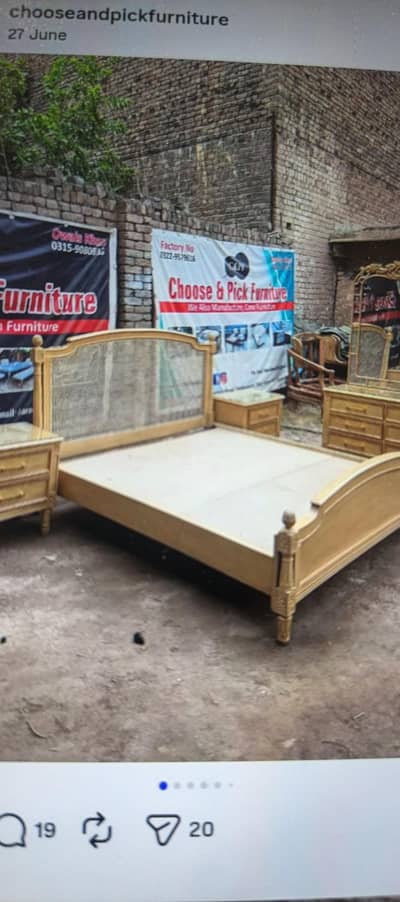 modern luxury bed set | wooden bed set | polish bed set | stylish bed