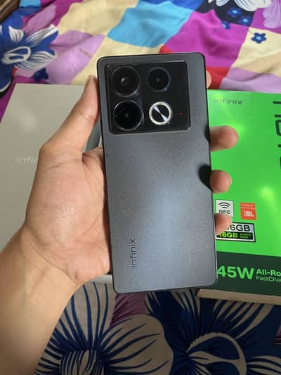 Infinix Note 40 256 gb All ok With Box charger Official PTA
