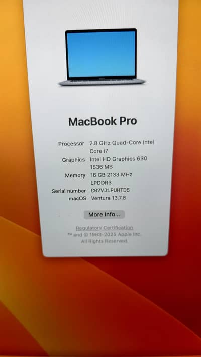 MacBook pro 2017