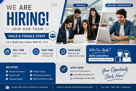 Online & Offline work available in Lahore