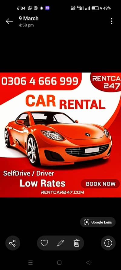 Rental Car Rent a Car  Lahore Toyota Altis Vitz Spider Mira Wagnor
