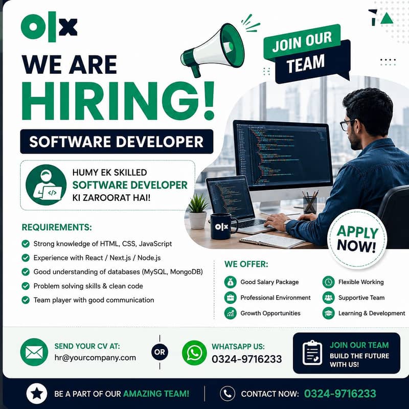 Software Developer Required | Full Stack Developer | Join Our Team 0