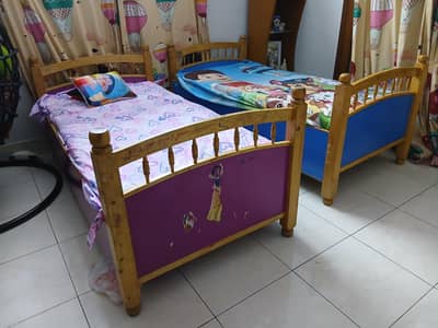 Two kids beds with mattress