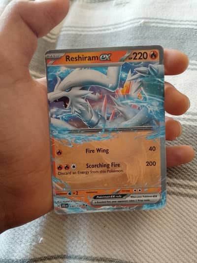 Pokemon Reshiram EX card