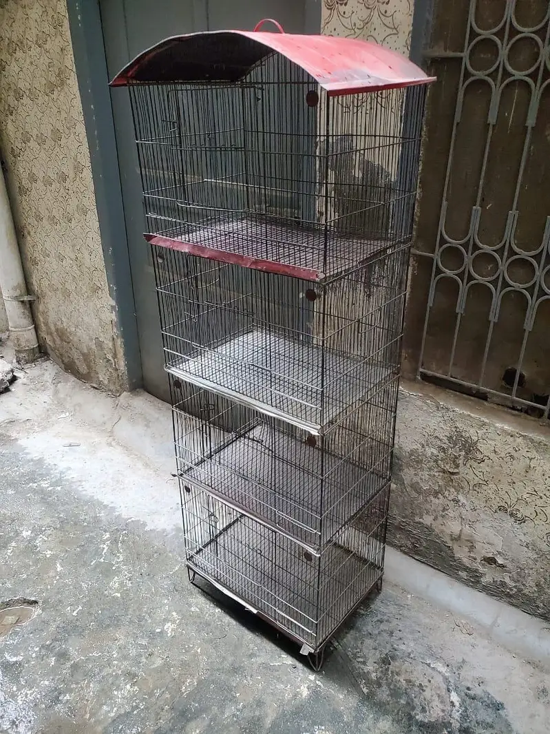 cage for birds, 4 portions pingera, master cage — photo 3