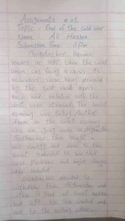 9th 10th 11th 12th Assignments & Notes - Neat Handwriting Service