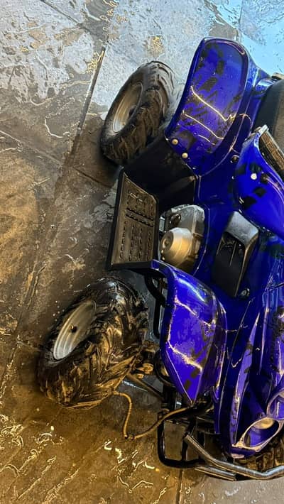 Quad bike with rugged off-road tires 70 cc engine,top speed  50 km/h