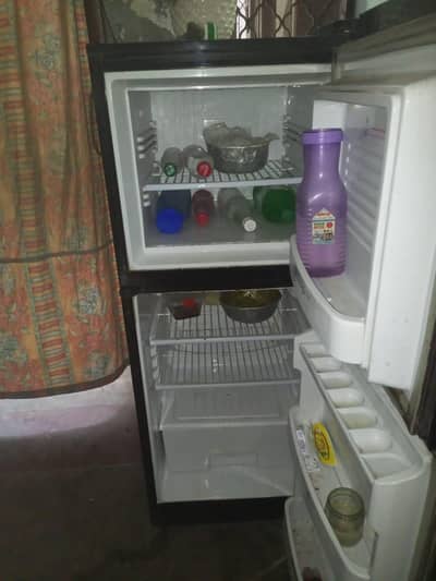 National Red Glass Door Reflection Fridge For Sale
