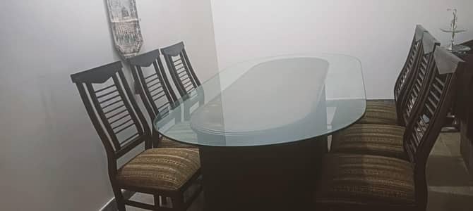 Heavy Solid Carved 6 seater Dining table