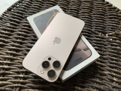 Complete BOX iPhone 16 Pro Max 256gb Desert Titanium JV LLA Model
