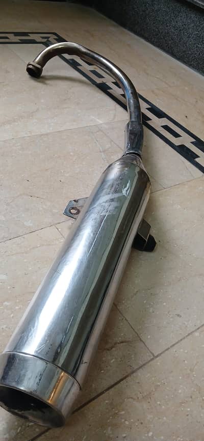 Suzuki GS150/SE150 Custom Chrome Silencer - Bass Sound